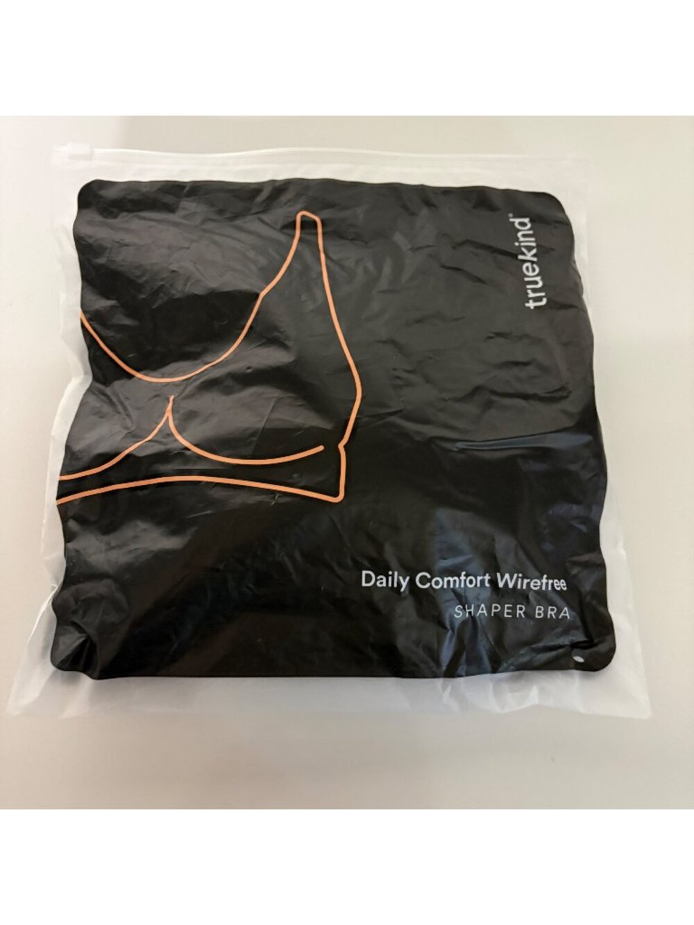 Truekind Daily Comfort Wirefree Shaper Bra Size 4XL Black Back Hook Closure NEW